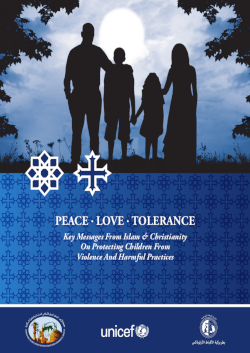 Key Messages From Islam & Christianity On Protecting Children From Violence And Harmful Practices (Al-Azhar, BLESS, UNICEF, 2016)
